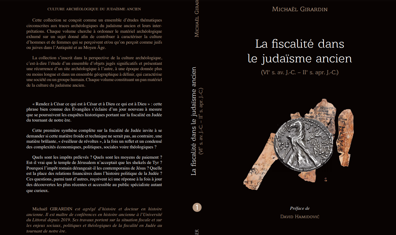 Nouvelle Publication De Micha L Girardin Laur At 2019 La Fiscalit Judaisme